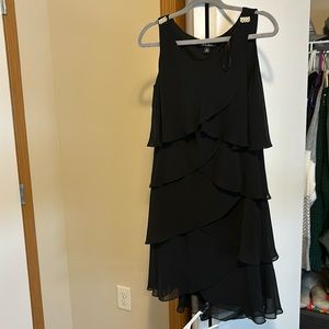 Black mid-length dress